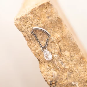 colgante con lagrima cadena