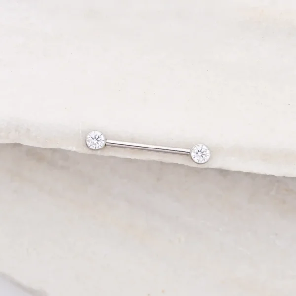 Nipple Gem Bar Blanco