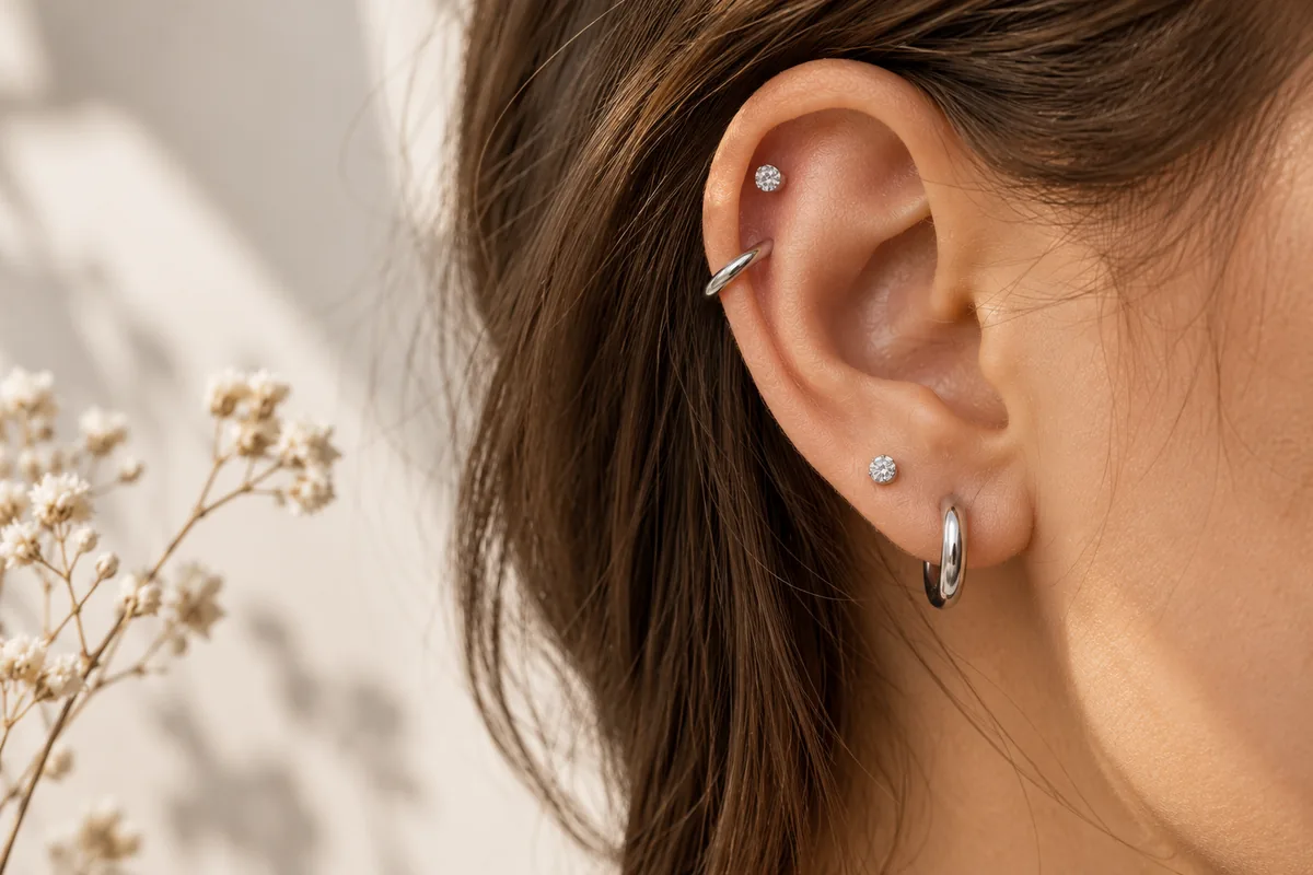 piercings hipoalergenicos oreja